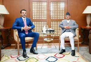 कतारका अमिर र प्रधानमन्त्री दाहालबीच भेटवार्ता आज, विभिन्न समझदारीपत्रमा हस्ताक्षर हुने