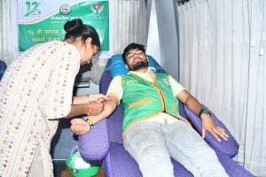 मानवसेवा आश्रमको १२ औँ वार्षिकउत्सवको अवसरमा आयोजना गरेको रक्तदान सम्पन्न