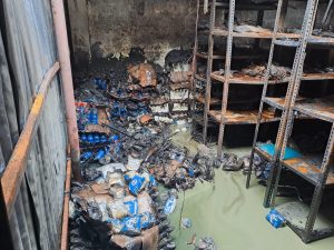 धनगढीको बागेश्वरी अटो मोटिभ्सको गोदाममा आगलागी :२ करोड बढीको क्षति