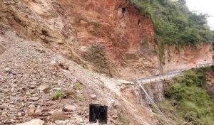 बैतडीको दोगडाकेदार गाउँपालिका–५ सल्सेनामा पहिरो खसेपछि महाकाली लोकमार्ग अवरुद्ध