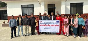 गोदावरी नगरपालिकामा एकीकृत फोहरमैला व्यवस्थापन केन्द्रमा हाते कडाई तालिम उद्घाटन