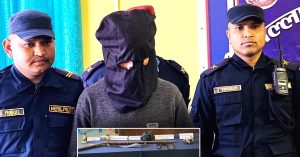 गोली हान्ने बैतडीका कर्ण हतियार सहित सार्वजनिक