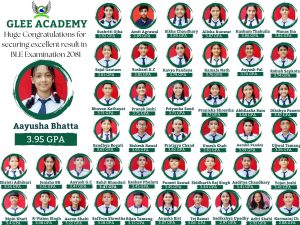 ग्लि एकेडेमीका कक्षा ८ मा ९८ प्रतिशत विद्यार्थी उत्तिर्ण