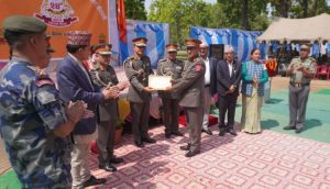 सशस्त्रको बडिमालिका शिक्षालयका एसपी विष्टसहित चार प्रहरी पुरस्कृत