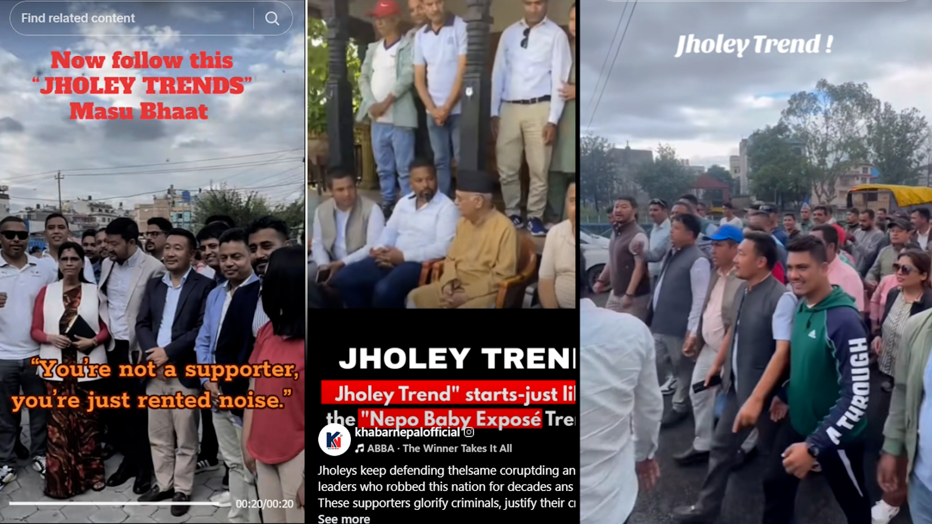 सुरु भयो ‘झोले’ ट्रेन्ड, नेतासँग फोटो खिचाउनेहरू छन् निशानामा