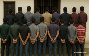 कैलाली कञ्चनपुरबाट एकै दिन १७ फरार प्रतिवादी पक्राउ