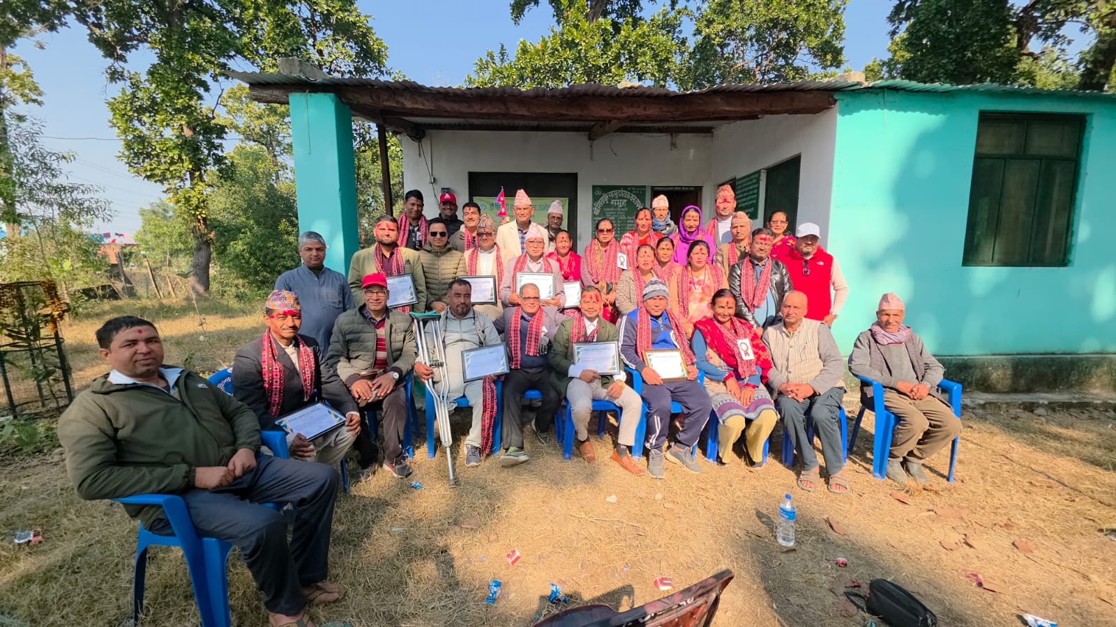 धनगढीमा शिवपुरी सामुदायिक वनको नवनिर्मित भवन उद्घाटन तथा कार्यसमितिको सपथ ग्रहण