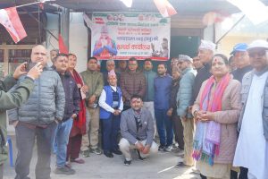 कैलाली–५ मा काँग्रेस उम्मेदवार नरनारायण शाहद्वारा वडा–वडामा सम्पर्क कार्यालय स्थापना