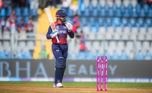 इटालीविरुद्ध पावरप्लेमा नेपालले बनायो ४६ रन