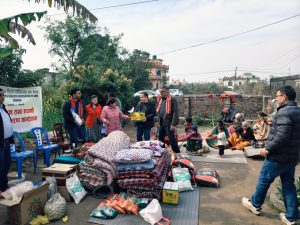 अत्तरिया स्थित दृष्टि फाउन्डेसन नेपालका बृद्धा आश्रममा EDAN द्वारा खाद्यान्न तथा न्यानो कपडा वितरण