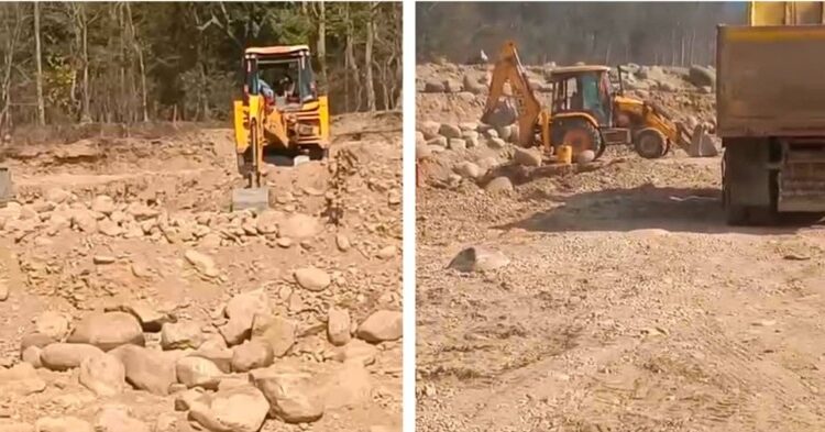 कैलालीमा अवैध उत्खनन गर्ने जेसीबी प्रहरी नियन्त्रणमा