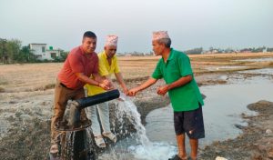 शुक्लाफाँटामा ‘डिप ट्युबवेल’ जडानसँगै सिँचाइको असुविधा हट्यो
