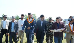 फाप्ला क्रिकेट रंगशाला राष्ट्रिय गौरवको आयोजना बन्ने: मन्त्री पोखरेल