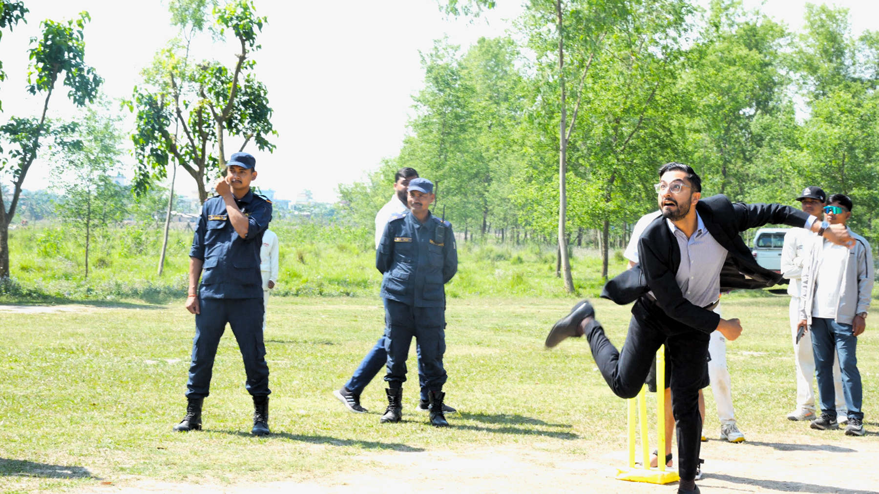 खेलकुदमन्त्री पोखरेलद्धारा फाप्लाको निरीक्षण